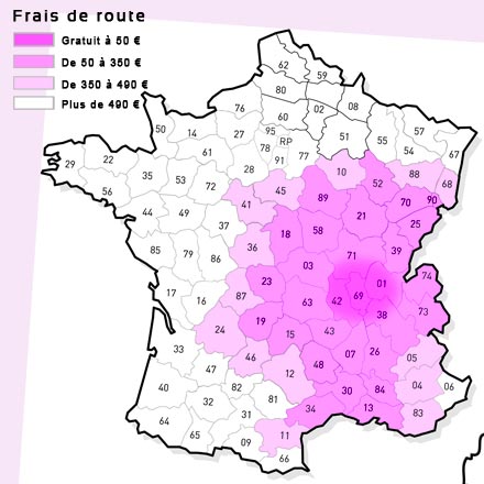 Carte Frais de route Sonolune Animation